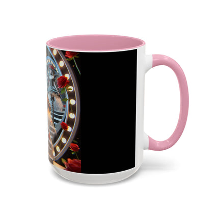 Halloween Witch Through the Mirror Colorful Mugs (11oz, 15oz)