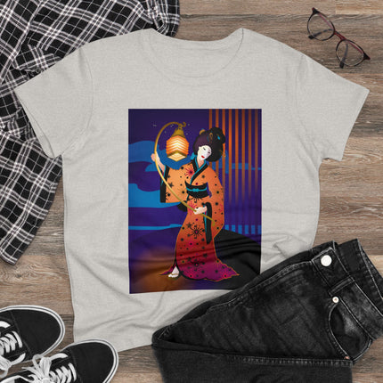 The Enchanting Geisha Women's Midweight Cotton Tee