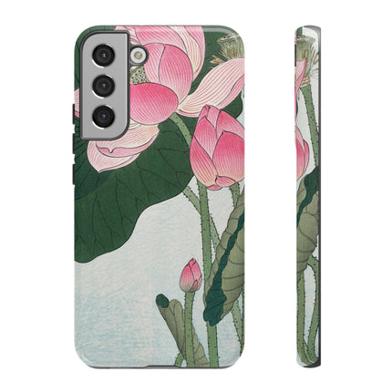 Blooming Lotus Flowers by Ohara Koson Phone Cases