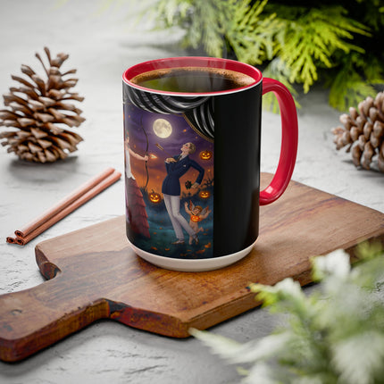 🏹🎃 Cupid's Arrow At Pumpkin Moon Manor Colorful Mug – Romantic Halloween Charm