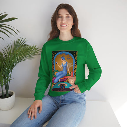 September & Sapphire (from the Gem Series) by Sofia Chiostri Heavy Blend™ Crewneck Sweatshirt