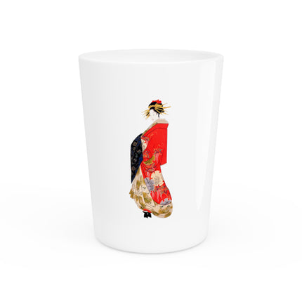 Japanese Woman by Hosoda Eishi Ceramic Shot Glass