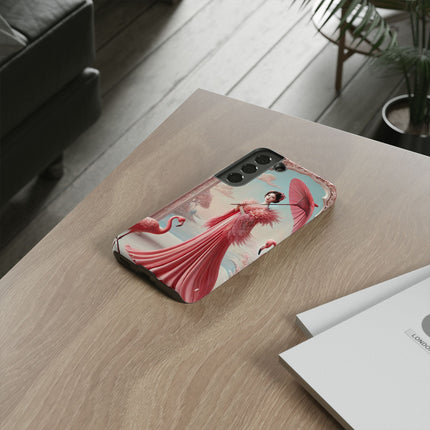 Petals, Porcelain, and Flamingos Phone Cases
