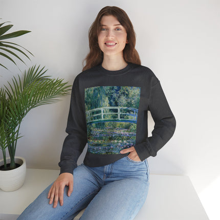 Water Lilies and Japanese Bridge by Claude Monet Heavy Blend™ Crewneck Sweatshirt