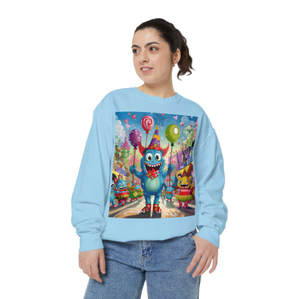 Monster Parade Madness Unisex Garment-Dyed Sweatshirt