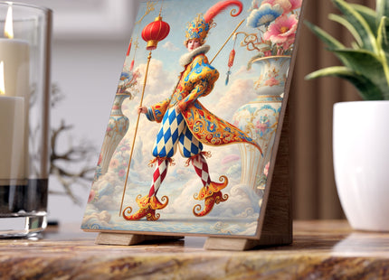 The Ornamental Jester Ceramic Tile