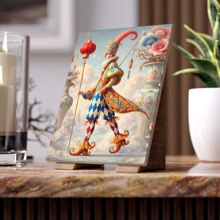 The Ornamental Jester Ceramic Tile