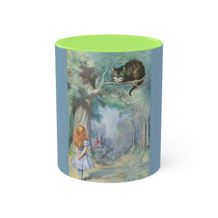 “I growl when I’m pleased, and wag my tail when I’m angry” by Sir John Tenniel Colorful Mugs, 11oz