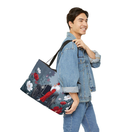 🚗🌺 The Lady Of The Grand Touring Car Weekender Tote Bag – Art Deco Motoring Elegance