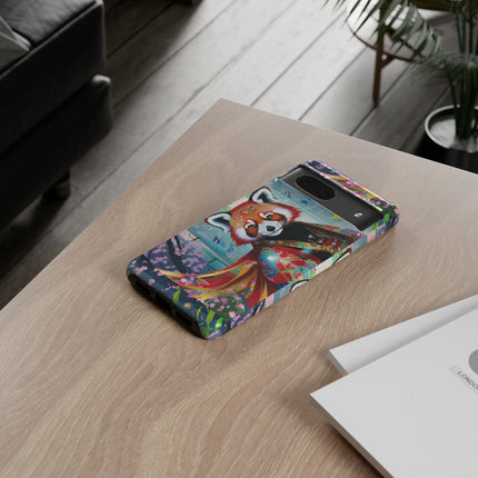 Cybernetic Red Panda Phone Cases