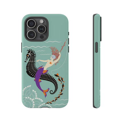 Mermaid on Seahorse Phone Case – Mythic Ocean Grace