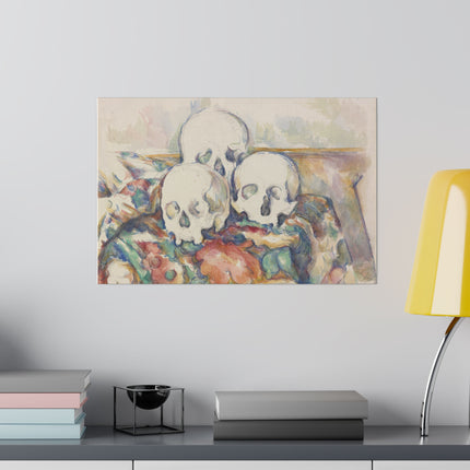 The Three Skulls by Paul Cézanne Matte Canvas, Stretched, 0.75"