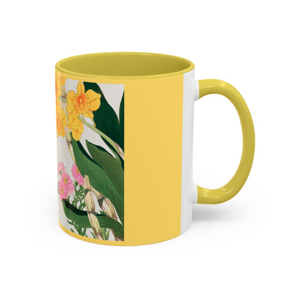 Golden Bow Orchid by Tanigami Kônan Colorful Mugs (11oz, 15oz)