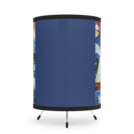 Nautical Patterns Tripod Lamp