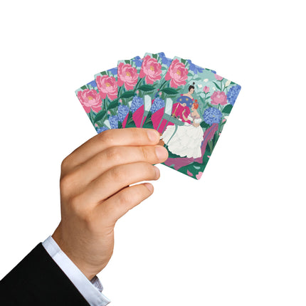 🌸🪞 The Ladies Of The Blossoming Vanity Playing Cards – Art Deco Floral Elegance