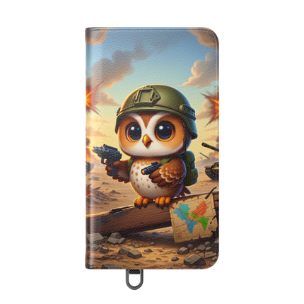 🦉🌟 The Owl on the Front Lines Flip Case – Courage & Quiet Strength