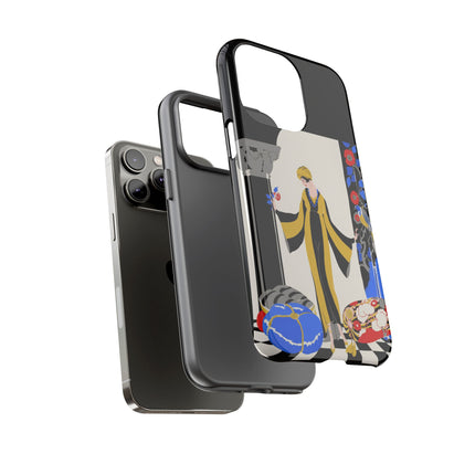 Art Deco Flapper in Yellow Robe Phone Case – Elegant Glamour & Exotic Charm