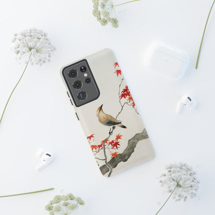 Japanese Bird on Maple by Ohara Koson Phone Cases