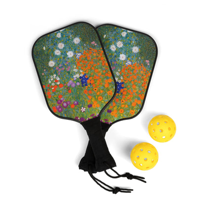 Cottage Garden by Gustav Klimt Pickleball Kit