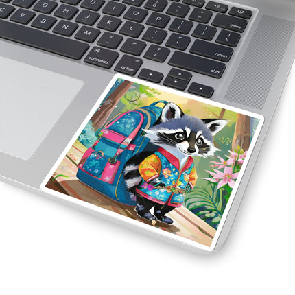 Baby Racoon Kiss-Cut Stickers (4 Sizes)