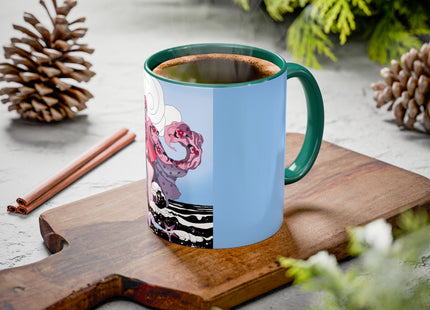 Goddess of the Swirling Sea Colorful Mugs (11oz, 15oz)