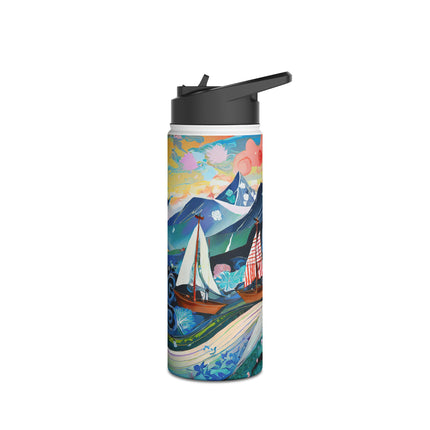 Nautical Patterns Stainless Steel Water Bottle