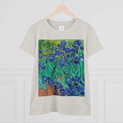 Irises by Van Gogh Women's Midweight Cotton Tee