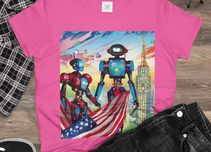 High Fashion Cyberpunk CIA Robots Cotton Tee