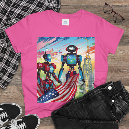 High Fashion Cyberpunk CIA Robots Cotton Tee