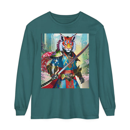 Cyberpunk Samurai Lion Long Sleeve T-Shirt