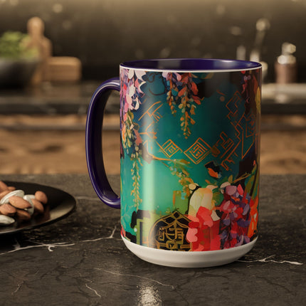 Golden Wisteria Symphony Colorful Mugs (11oz, 15oz)