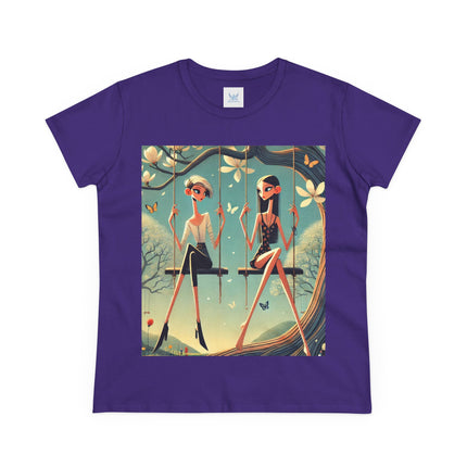 Whispers on the Spring Swing Cotton Tee