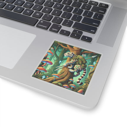 Silent Stripes Kiss-Cut Stickers (4 Sizes)