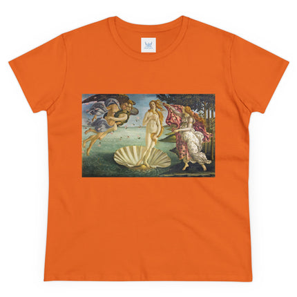 Birth of Venus by Sandro Botticelli Women's Midweight Cotton Tee