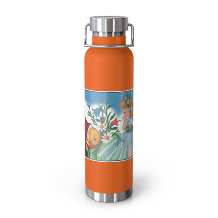 Fairy and Dapper Chick Copper Vacuum Insulated Bottle, 22 oz