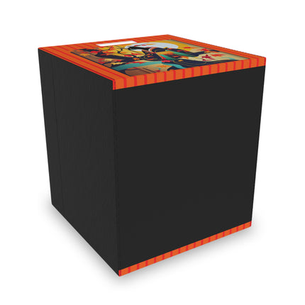Black Cat in Kimono Felt Storage Box