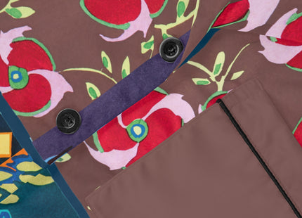 Floral Pattern by Emile-Alain Séguy Women's Satin Pajamas (AOP)