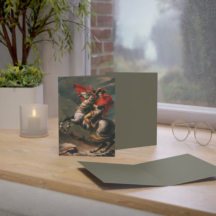 Napoleon Crossing the Alps by Jacques-Louis David Greeting Cards (1, 10, 30, and 50pcs)