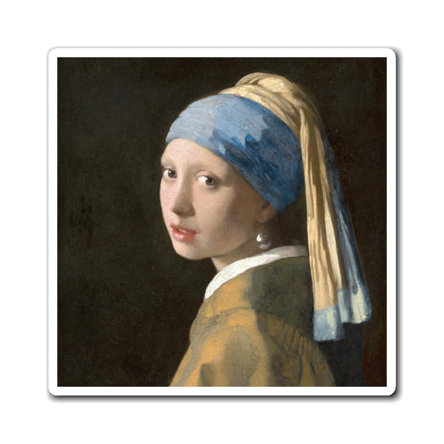 Girl with a Pearl Earring by Johannes Vermeer Magnets (3 Sizes)