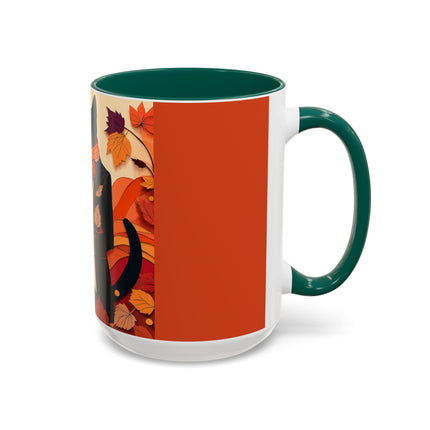 Siamese Cat at an Autumn Harvest Fair Colorful Mugs (11oz, 15oz)