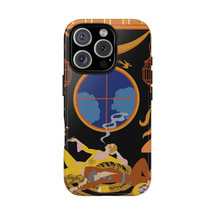 Art Deco Lounge Phone Case – Opulent Smoke & Timeless Glamour