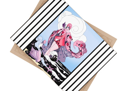 Goddess of the Swirling Sea Ceramic Tile