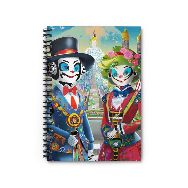 Cyber Punk Robots Spiral Notebook - Ruled Line