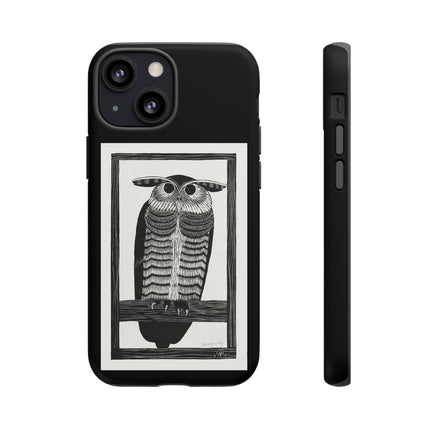 Horned Owl by Samuel Jessurun de Mesquita Phone Cases