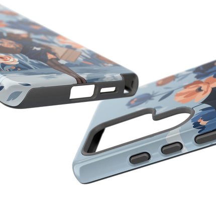 ☂️🌺 The Lady Of The Traveling Garden Phone Case – Art Deco Floral Adventure