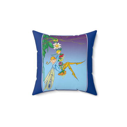A Fairy's Delight Spun Polyester Square Pillow