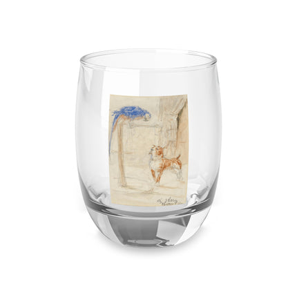 Perroquet et Chien by Henri de Toulouse-Lautrec Whiskey Glass