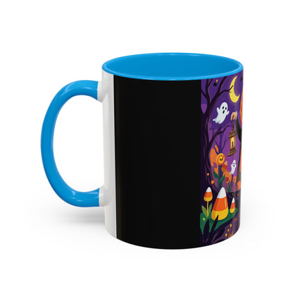 🎃🏮 The Pumpkin Gentleman's Moonlit Stroll Colorful Mug – Whimsical Halloween Charm