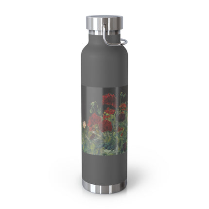 Poppies (A Study of Poppies for Carnation, Lily, Lily, Rose) by John Singer Sargent Copper Vacuum Insulated Bottle, 22oz