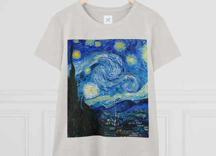 The Starry Night by Vincent Van Gogh Women's Midweight Cotton Tee